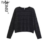 2023 Spring Autumn Women Sweaters Thin Solid Casual Shirt Pull Femme Vintage All Match Loose Pullovers O Neck