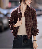Year's Popular White Printed Shirt Women 2025 Spring New French Temperament Shirt High-End Long-Sleeved