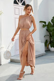 Women's Fashion Slanted Shoulder Bow Set Open Large Pendulum Dress Two Sets Of