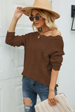 Boat Neck Openwork Tunic