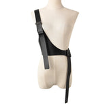 Pu Leather Black Irregular Split Joint Strap Belt Personality Women New Fashion Tide All-match Spring Autumn 2023