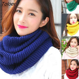 invierno cálido moda mujer Color sólido pulóver pañuelo tejido bufanda chal bufandas Mujer winter scarf Cashmere