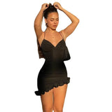 Toloer New Dress Women's Halter Skirt