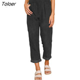 High Waist Corduroy Pants Woman Casual Loose Wide Leg Pants Women Fashion Streetwear Solid Ladies Trousers Joggers