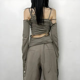 Ruched Long Sleeve