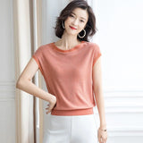 New Summer T Shirt Women Elastic Oversized T-Shirt Woman Clothes Female Tops Sleeveless Tank Women's tube top knit