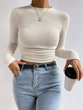 And Winter Repair With Long-Sleeved T-Shirt Rounded Women's
