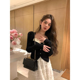 Vintage Knitted Sweater Women Outwear Casual Long Sleeve Slim Pullover Female Y2k Clothing Korea Style Blouse 2022