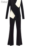 Summer New Elegant Women's Pants Set Fashion Black and White Stitched Chiffon Coat Pants Two-piece Set Female