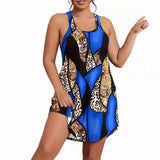 Summer Sexy 3D Printed Mini Dresses Women's Sleeveless Size Women's
