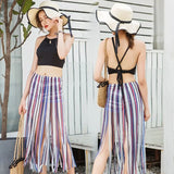 Set Women 3 Pieces Stylish BF Design Bright Color Elegant Young Style College Summer Beachwear Swimwear Hot Sale