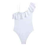 2023 Sexy New Lotus Edge Mesh Splicing Body Swimsuit