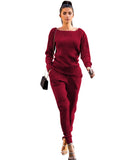 Toloer New Women's Wear Autumn And Winter Urban Leisure Two-Piece Set-Outfit