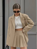 Fashion Casual Suit 100 Folded Skirt Dress Suit Women's