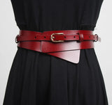 Pu Leather Multicolor Asymmetrical Long Belt Personality Women New Fashion Tide All-match Spring Autumn 2023
