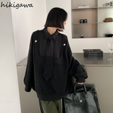 Ropa Mujer Streetwear Fashion Sweatshirts Women Patcheork Casual Oversized Tops Y2k Clothes Korean Harajuku Hoodies