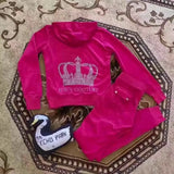 New Juicy Coutoure Tracksuit Women's Velvet Fabric Tracksuits Velour Suit Women Hoodies and Pants Fat Sister