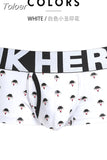 Fashion Printing Cotton Man Short Straight Angle Underpants boxer boxershorts men underwear boxers cuecas panties