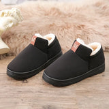 For Women Furry Slides Warm Winter Home Slippers Indoor Flats Shoes Ladies Furry Plush Couple Slippers Pantuflas
