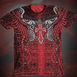 Street Demon Skull Tide Brand New Printed T-Shirt Gothic High Street T-Shirt Round