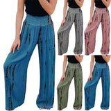 New Wish Hot Fashion Tight High-Waist Pocket Wide Leg Trousers Casual