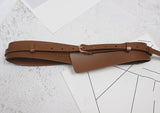 Pu Leather Multicolor Asymmetrical Long Belt Personality Women New Fashion Tide All-match Spring Autumn 2023