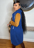 Winter Contrast Long Sleeve Hoody Casual Long