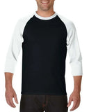 Men O-Neck Cotton 3/4 Sleeve T-shirt Casual T shirt Raglan Jersey Shirt