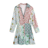 Women's Clothing Two Sides Of The Printed Pocket Decorative Cotton Jacket Jacket