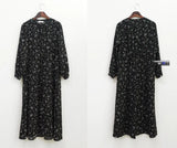 Plus Size Print Summer Dress Dot Evening Vintage Dresses Party Oversize Long Sleeve Beach Women Dress Robe Vestido