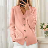 2025 New Thick Solid-Colored Cashmere Knitted Shirt Women High-Collar Short-Sleeve Loose Lazy