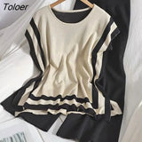 Fashion Summer Women's Ice Silk Thin Knitted Sleeveless Pullover Two-piece Pant Suits +high Waist Loose Wide Leg Pants