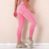 Women Sports Set Workout Sportswear Gym Clothing Fitness Long Sleeve Crop Top High Waist Leggings Sports