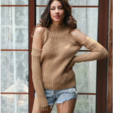 Sweaters Women Autumn & Winter Pullover Sexy Off Shoulder Long Sleeve Woman Sweater Pullovers Fashion Casual Moda Mujer