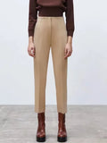 2022 Pencil Pants Women Candy Colors High Waisted Trousers Women Summer Thin Office Wear Woman Pants Aesthetic