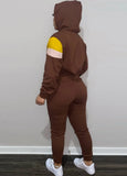 Sportwear Contrast Stripe Long Sleeve Hoodies And Pant Jogger