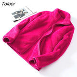 Coral Fleece Coats Women Fleece Jackets 2021 Long Sleeve Windproof Double-sided Large Size Coats Warm Outdoor Fleece