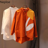 Women's Shirt Fashion Woman Blouses Print Flower Korean Vintage Blusas Female Elegant White Shirts Long Sleeve Tops