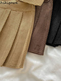 Vintage Pleated Skirt Women High Waist Tunic Jupe Fashion Bodycon Mini Skirts 2023 Faldas Mujer De Moda Y2k