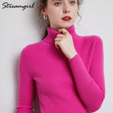 Women's Turtleneck Sweater Pullover Women Autumn Winter Pull Femme 2021 Winter Clothes Women Basic Warm Vintage Sweater