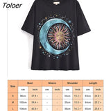 Loose Retro Print T Shirt Women Short Sleeve O Neck Cotton Tshirt Shirts Summer 2023 Woman tshirts Oversize Tops