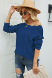 Boat Neck Openwork Tunic