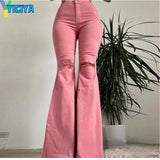 Velvet Flare Pants Vintage Wave Print Y2K 90s Trousers High Waist Streetwear Joggers Women Harajuku Sweatpants 2022