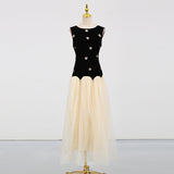 Design Dress Women 2025 Summer New Elegant Wind Nail Design Feel Sleeveless Body