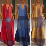 Printed Maxi Dress ZANZEA 2022 Women's Sundress Casual Summer Long Vestido Female V Neck Party Robe Femme Linen Dress