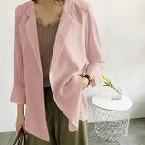 Toloer Small Suit Jacket Female 2024 Spring And Summer New Korean Version Loose Sunscreen Clothes In The Long Air Conditioning Cardigan Thin-Outfit