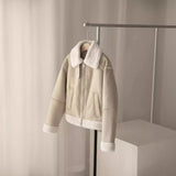 Spring And Summer New Women's Fashion Collar Long-Sleeve Double-Sided Short Jacket Jacket