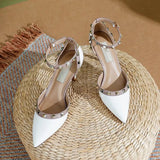 High Heels Women's Fine Heel 2025 New Cut Men's Dress Willow Pointed One-Word With Buckle Head