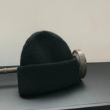 Women's Solid Color Knitted Hat 2022 Winter New Flanging Hat