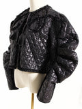 Black Bgi Size Warm Cotton-padded Coat Long Sleeve Loose Fit Women Parkas Fashion Tide New Autumn Winter 2022